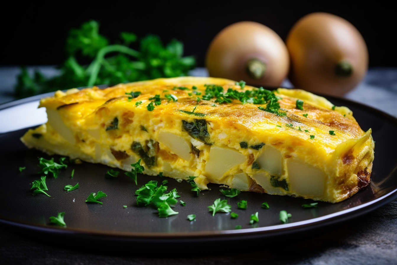 Spanish Omelet with Potato and Parsley