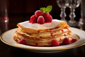 Irresistible Delicate Crepes with Raspberry Bliss