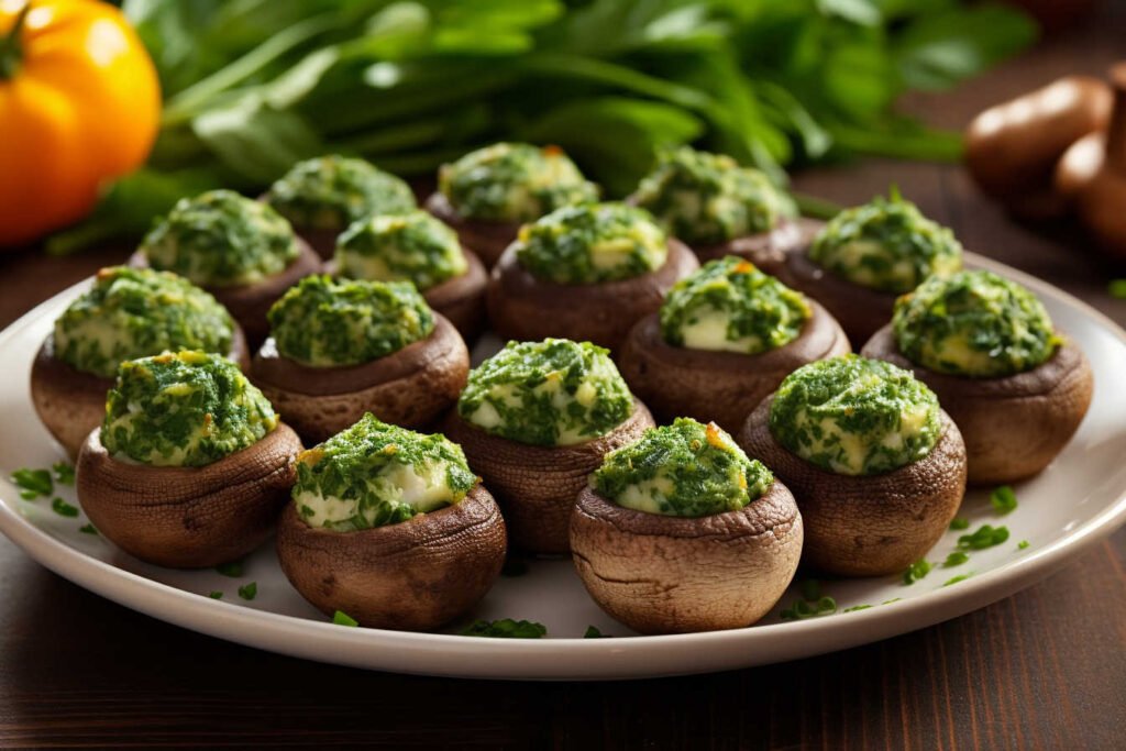 Spinach Stuffed Mushrooms