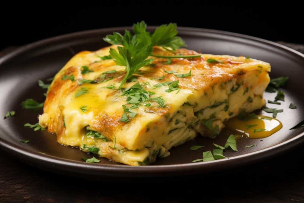 Spanish Omelet with Potato and Parsley